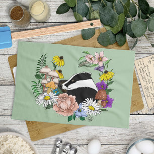 Badger Tea Towel