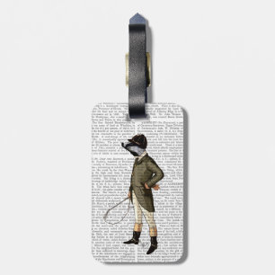 Badger The Rider Full Luggage Tag