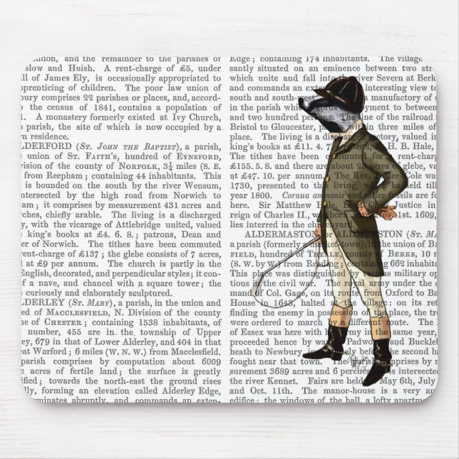 Badger The Rider Full Mouse Pad (Front)