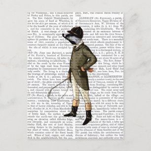 Badger The Rider Full Postcard