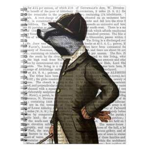 Badger The Rider Portrait Notebook