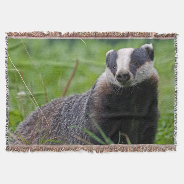 Badger Throw Blanket (Front)