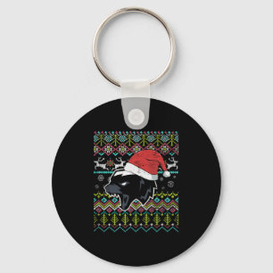 Badger Ugly Christmas Key Ring