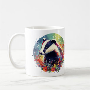 Badger & Wildflower Coffee Mug