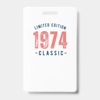 Badges 1974 ID badge