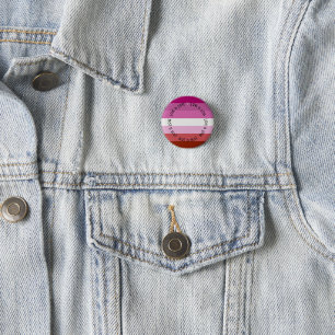 Badges - Lesbian Love is Love Pride Flag Button