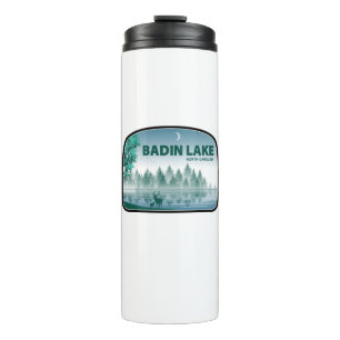 Badin Lake North Carolina Deer Thermal Tumbler