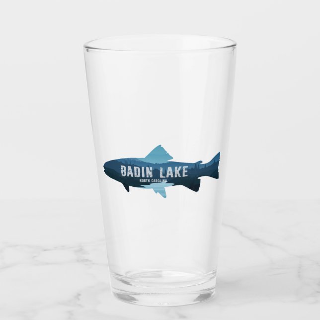 Badin Lake North Carolina Fish Glass (Front)