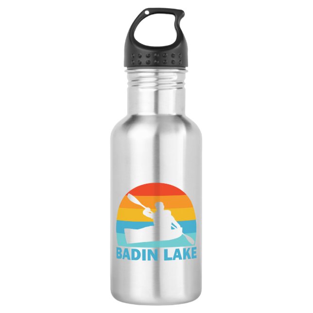 Badin Lake North Carolina Kayak 532 Ml Water Bottle (Front)