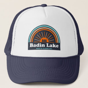 Badin Lake North Carolina Rainbow Trucker Hat