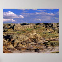 Badlands at Dinosaur Provincial Park in Alberta, 2