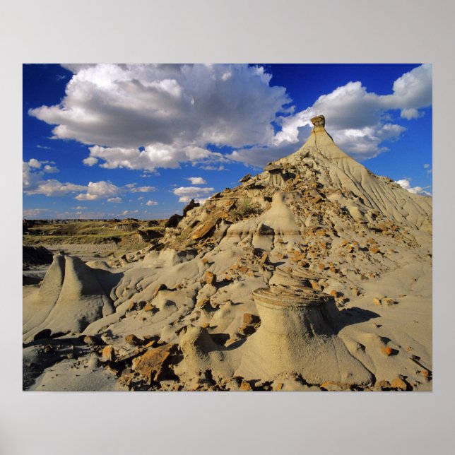 Badlands at Dinosaur Provincial Park in Alberta, 3 Poster (Front)