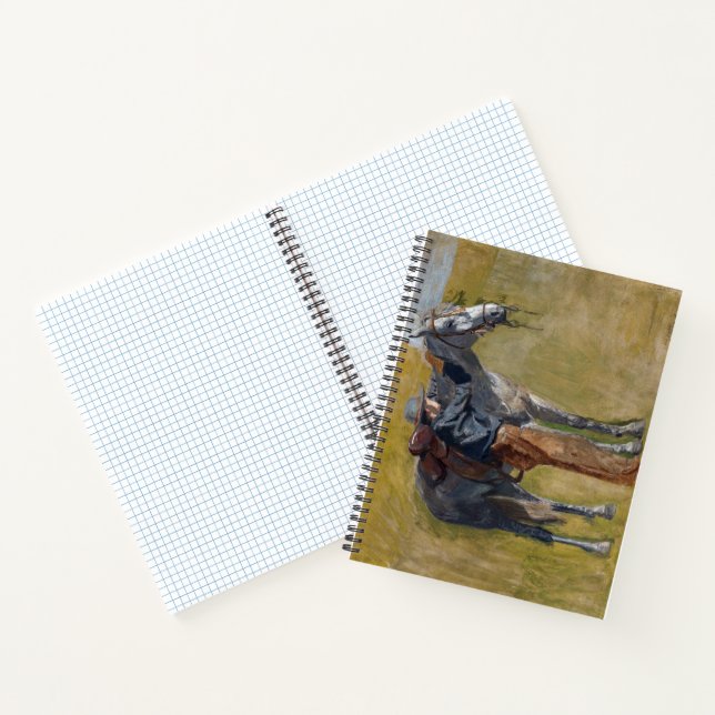 Badlands, Cowboy Horse Old West Thomas Eakins Notebook (Inside)