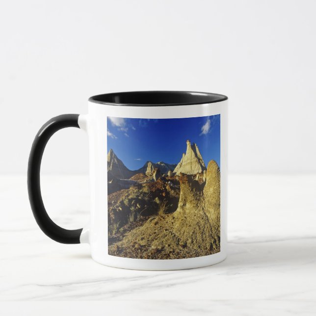 Badlands formations at Dinosaur Provincial Park 2 Mug (Left)