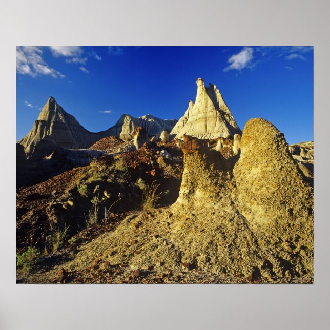 Badlands formations at Dinosaur Provincial Park 2 Poster (Front)