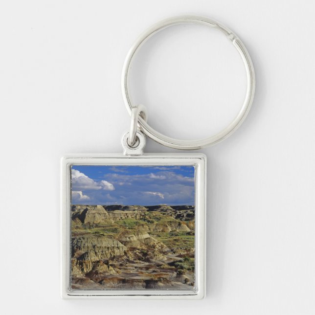 Badlands formations at Dinosaur Provincial Park 4 Key Ring (Front)