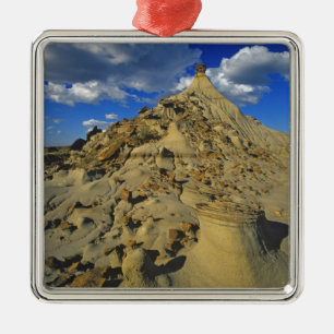 Badlands formations at Dinosaur Provincial Park 5 Metal Ornament