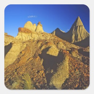 Badlands formations at Dinosaur Provincial Park 6 Square Sticker