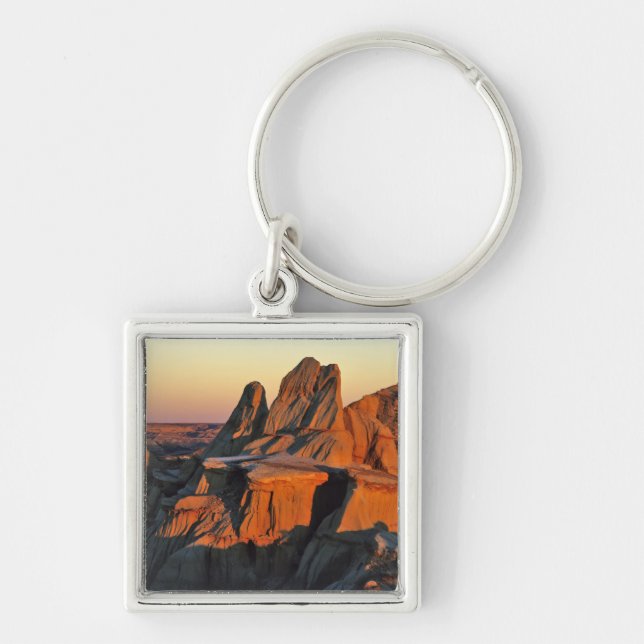Badlands in Theodore Roosevelt National Park Key Ring (Front)
