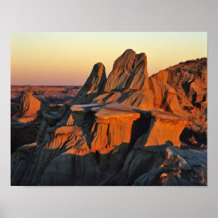 Badlands in Theodore Roosevelt National Park Poster
