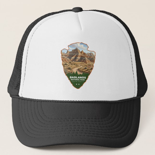 Badlands National Park Arrowhead Trucker Hat (Front)