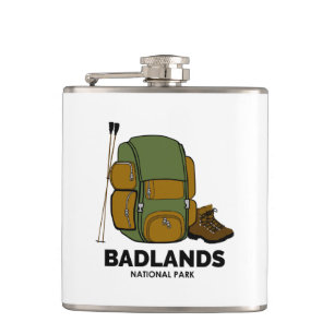Badlands National Park Backpack Hip Flask