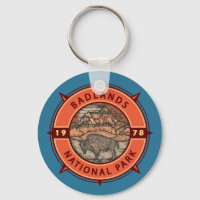 Badlands National Park Buffalo Retro Compass
