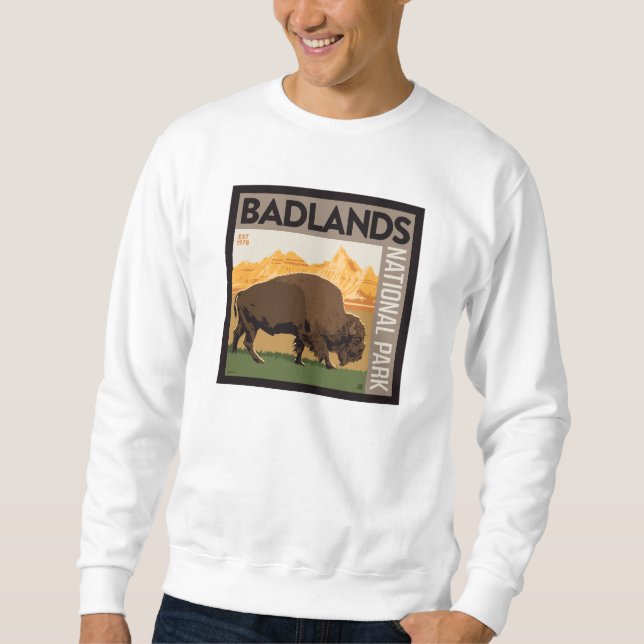 Badlands National Park | Buffalo Sweatshirt (Front)