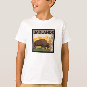 Badlands National Park   Buffalo T-Shirt