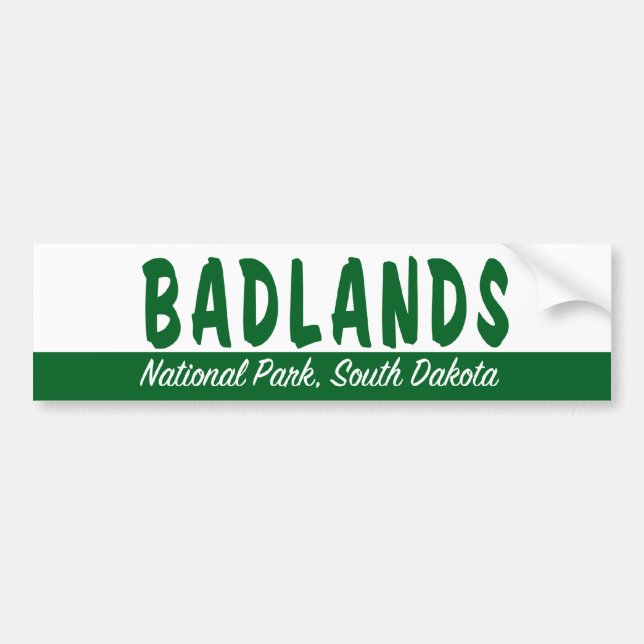 Badlands National Park Bumper Sticker (Front)