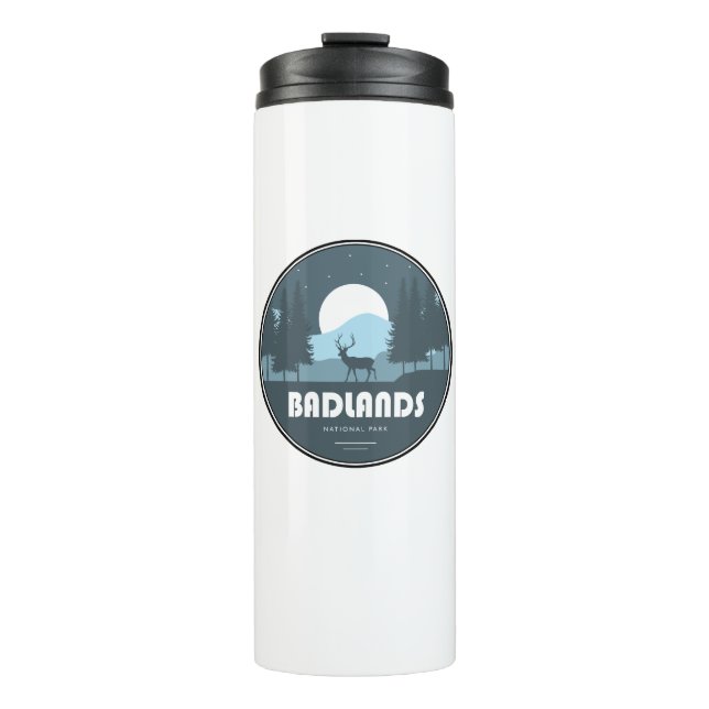 Badlands National Park Deer Thermal Tumbler (Front)