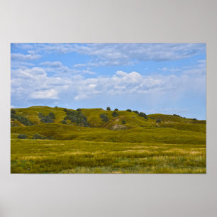 Badlands National Park Grasslands, South Dakota Poster