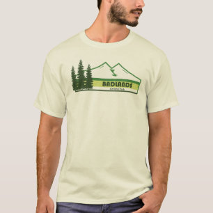 Badlands National Park Green Stripes T-Shirt