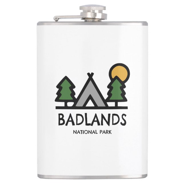 Badlands National Park Hip Flask (Front)