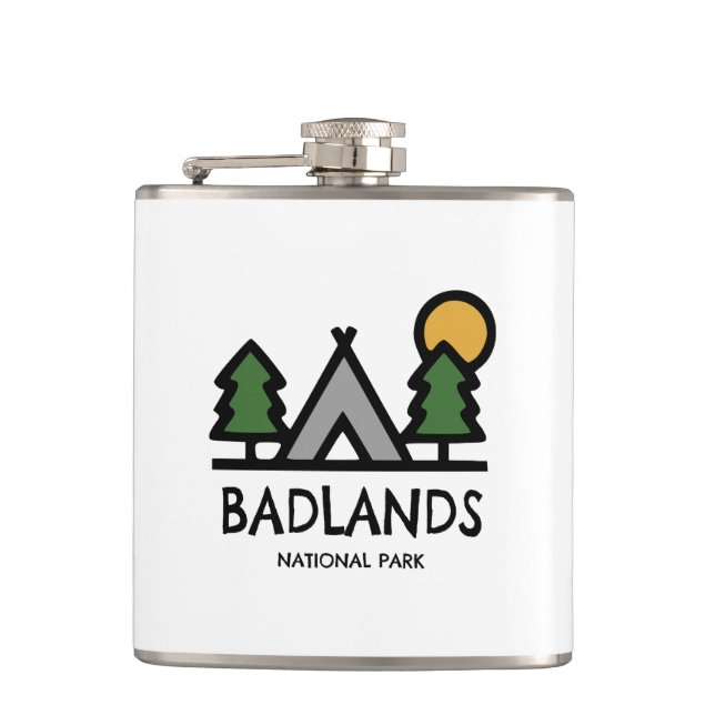 Badlands National Park Hip Flask (Front)