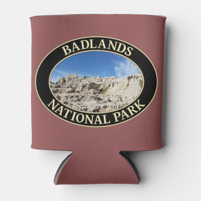 Badlands National Park in South Dakota Can Cooler (Front)