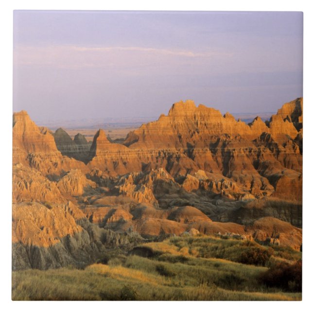 Badlands National Park in South Dakota Ceramic Tile (Front)