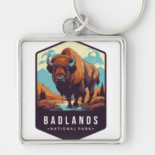 Badlands national park Key chain