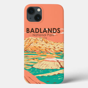 Badlands National Park Landscape Vintage iPhone 13 Case