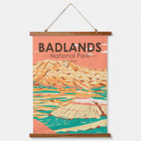Badlands National Park Landscape Vintage
