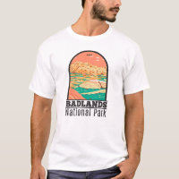 Badlands National Park Landscape Vintage