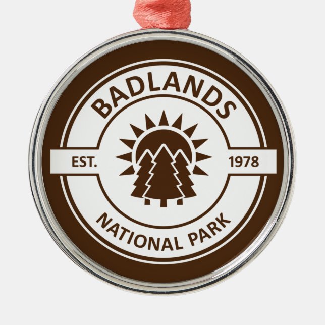 Badlands National Park Metal Ornament (Front)