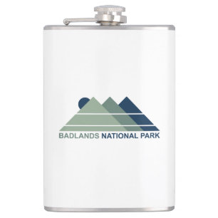 Badlands National Park Mountain Sun Hip Flask