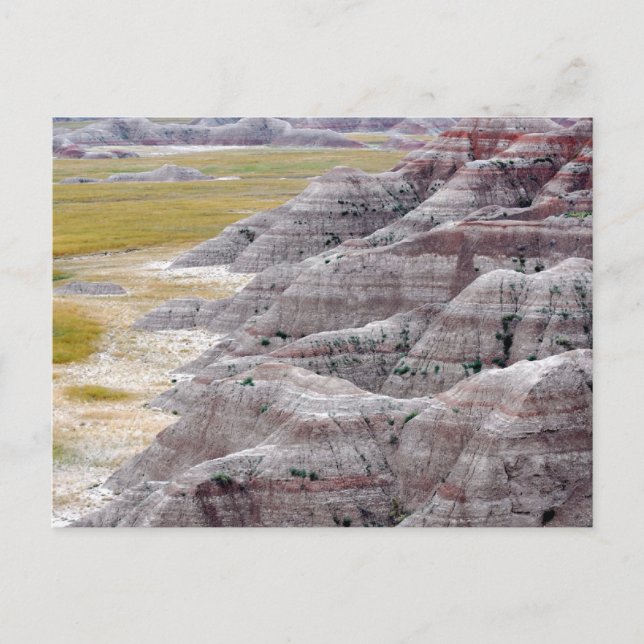 Badlands national park mountains from afar postcard (Front)
