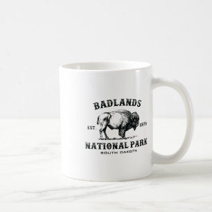 Badlands National Park South Dakota American Bison Coffee Mug