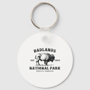 Badlands National Park South Dakota American Bison Key Ring