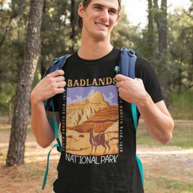 Badlands National Park South Dakota Distressed  T-Shirt (Creator Uploaded)