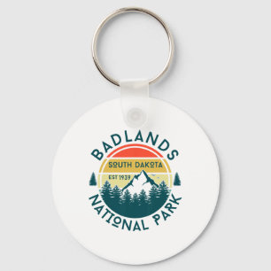 Badlands National Park South Dakota Hiking Nature Key Ring