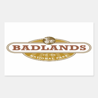 Badlands National Park South Dakota Rectangular Sticker