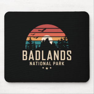 Badlands National Park South Dakota Souvenir Hikin Mouse Pad